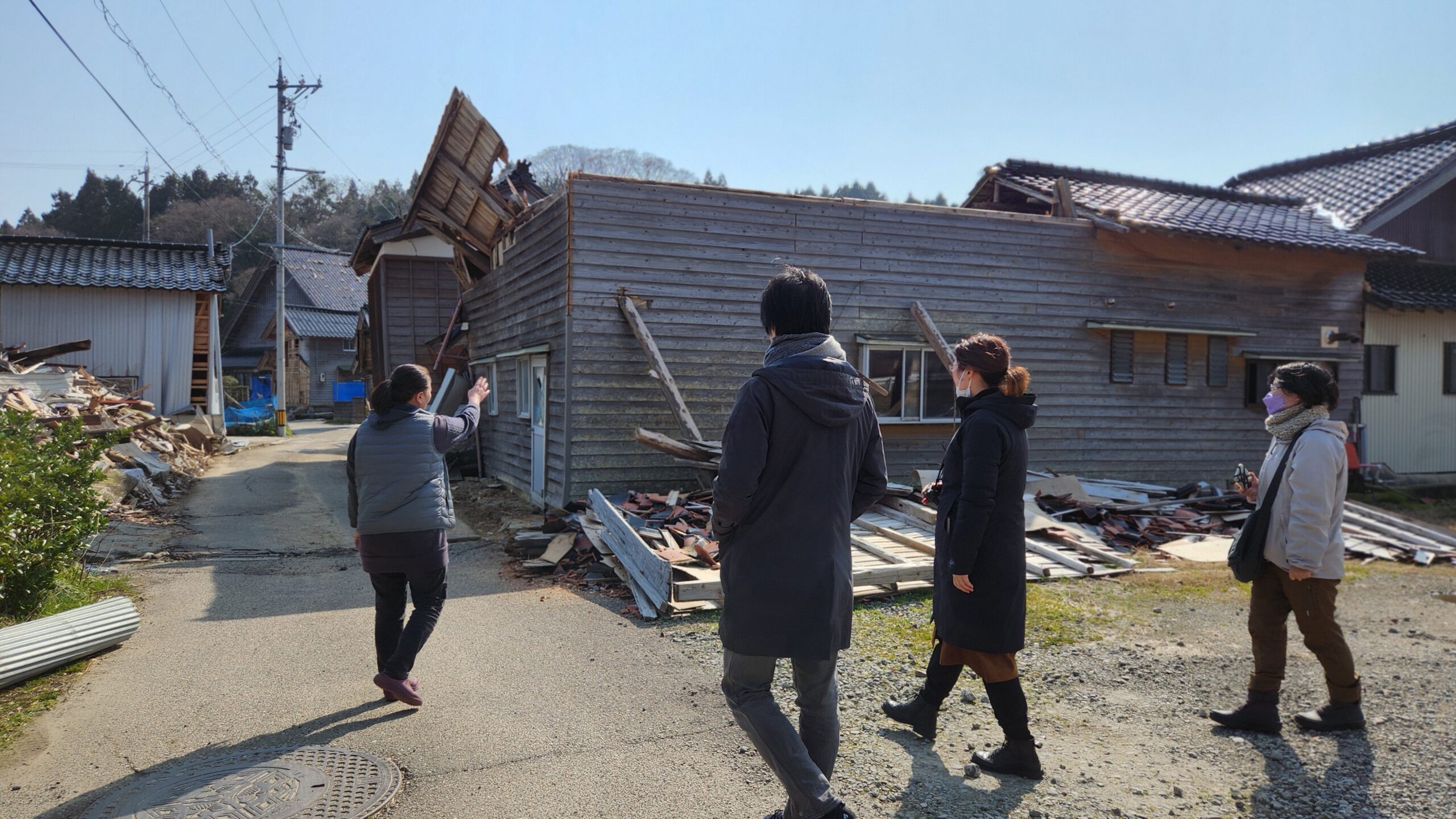 能登半島地震被災地調査（石川県七尾市能登島他）